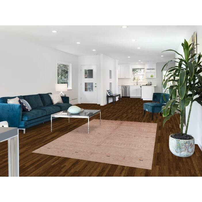 Hand Knotted Oriental 100% Wool Carpet Tribal Animal Pictorial Brown Gabbeh Area Rug - 7' 10'' X 5' 2''