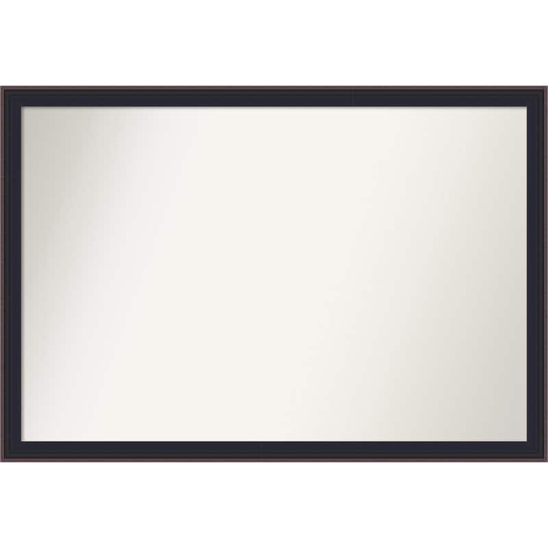 Havana Black Bronze Non-Beveled Framed Wall Mirror - Havana Black Bronze