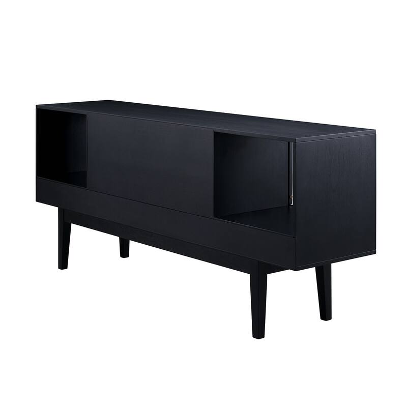 SEI Furniture Mid-century Modern TV Stand Media Console for TV's up to 68"