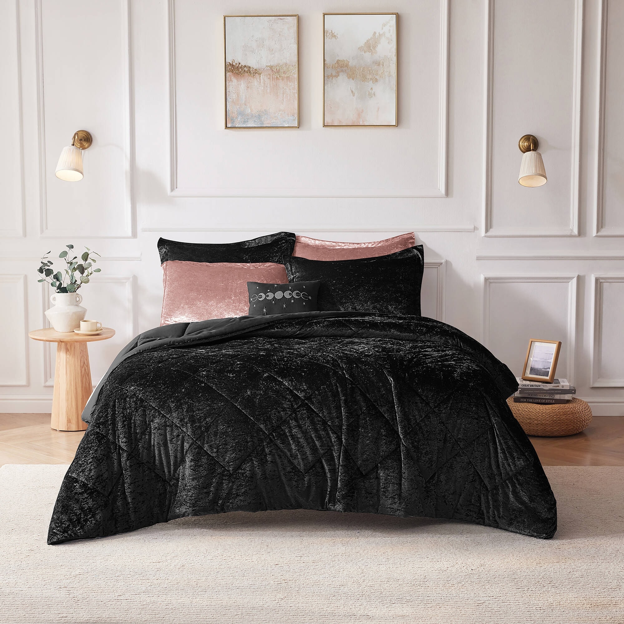 Intelligent Design Felicia Velvet Duvet Cover Set (Insert Excluded)