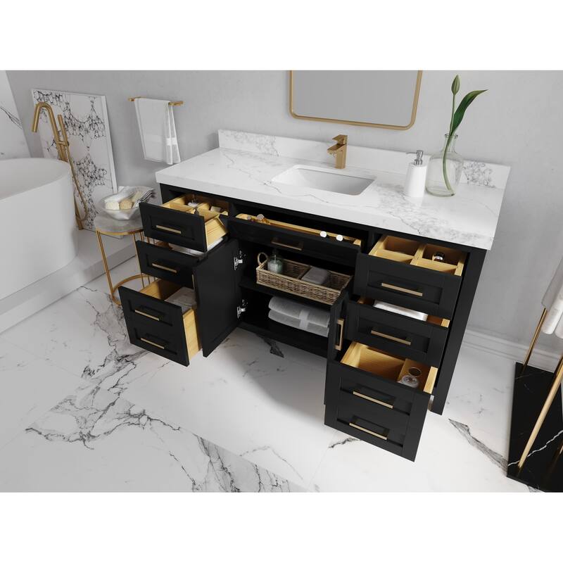 Willow Collections 60 in. W x 22 in. D Cambridge Single Sink Bathroom Vanity with Countertop