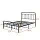 preview thumbnail 4 of 14, Modern Metal Platform Bed Frame with Headboard No Box Spring Needed Twin BLACK