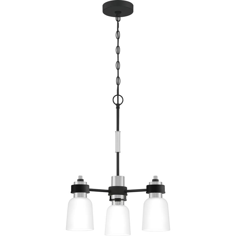 Quoizel Conrad 3-Light 19" Transitional Chandelier in Brushed Nickel