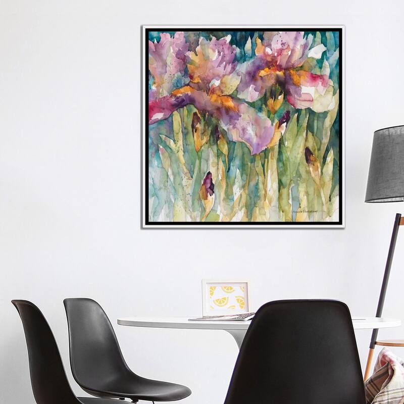 iCanvas "Siberian Iris" by Annelein Beukenkamp Framed Canvas Print