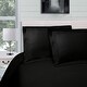 preview thumbnail 14 of 89, Superior 100-percent Egyptian Cotton 300 Thread Count Solid Duvet Cover Set Black - California King