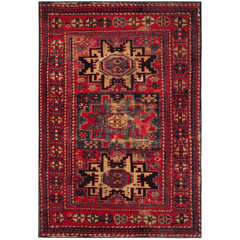 SAFAVIEH, Vintage Hamadan Lilla Oriental Distressed Rug