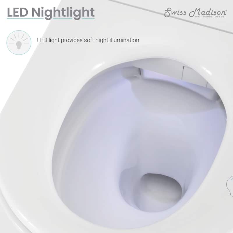 Hugo Smart Wall-Hung Toilet With Bidet Bundle (Sm-St080, Sm-Wcb02) - 23.86" x 15.67" x 17.13"