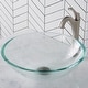preview thumbnail 3 of 33, Kraus Glass Vessel Sink, Bathroom Faucet, Pop Up Drain, Mounting Ring