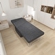 preview thumbnail 9 of 14, Roomfitters 36-Inch Convertible Sofa Bed, 4-in-1 Folding Ottoman Sleeper Chair with Adjustable Backrest for Living Room Grey