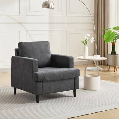 Soft & Padded Chair, Mid-Century Sofa Chair for Bedroom