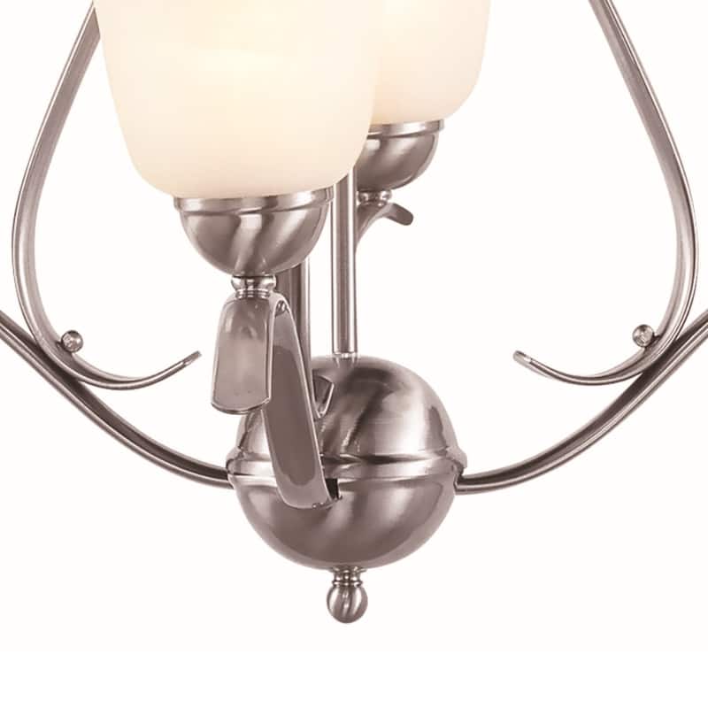 Trans Globe Aspen 4 Light Chandelier in Brushed Nickel
