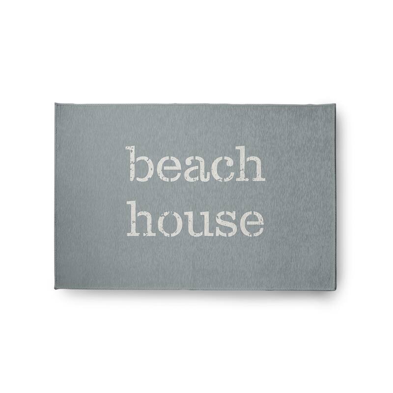 Beach House Nautical Indoor/Outdoor Rug - Pretty Grey - 2' x 3'