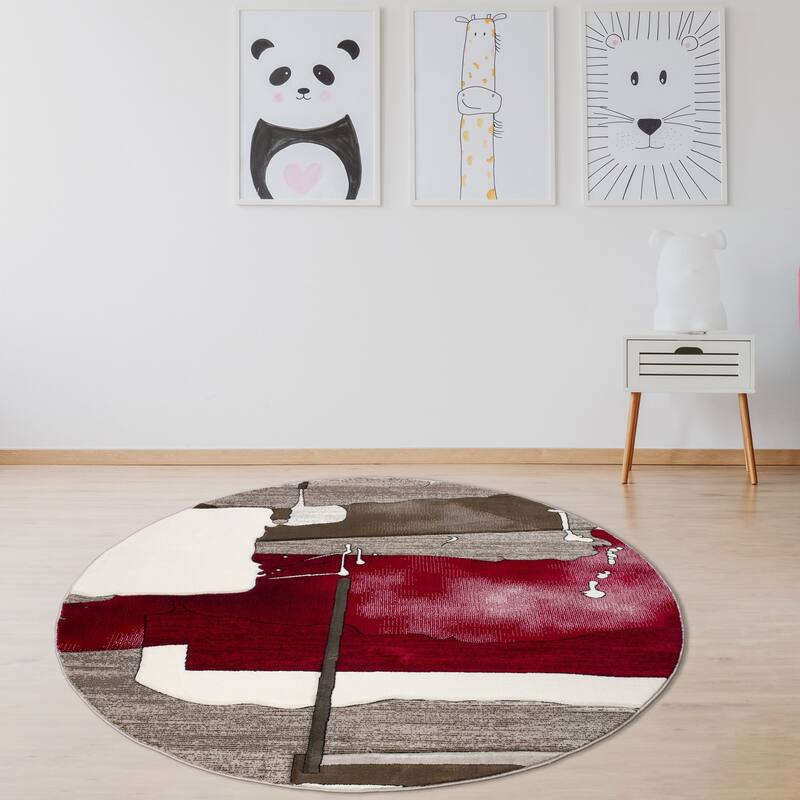 Rhodes Collection Abstract Area Rug