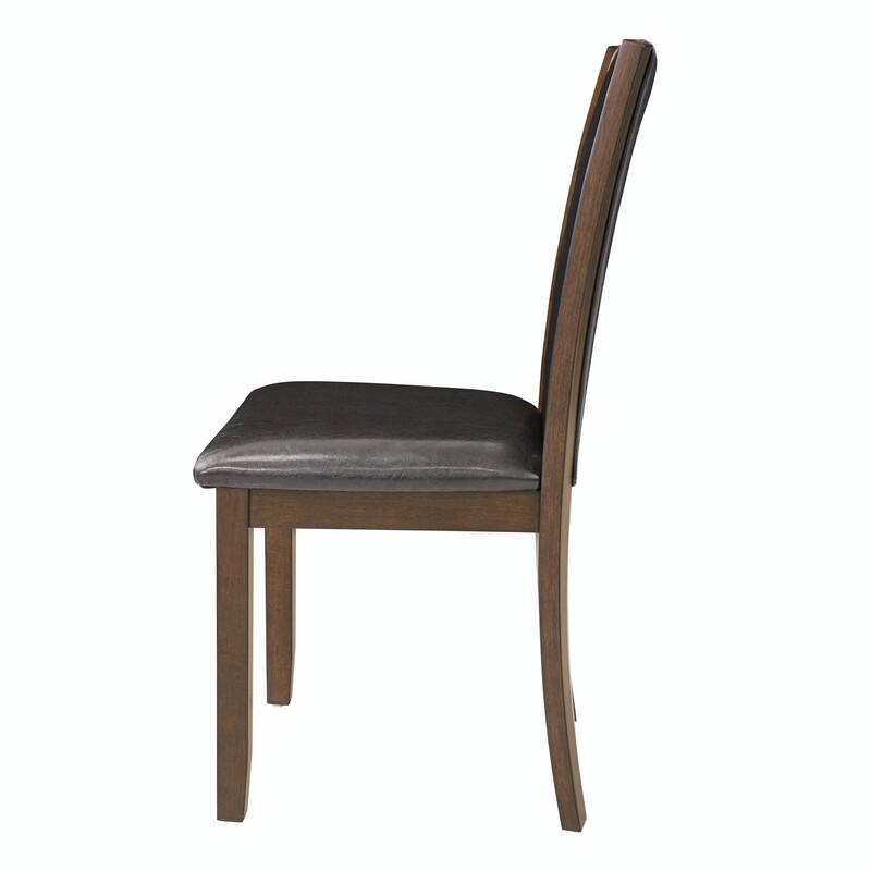 Wooden Dining Chairs Set of 4, Upholstered Side Chairs with Padded Seat for Kitchen & Dining Room