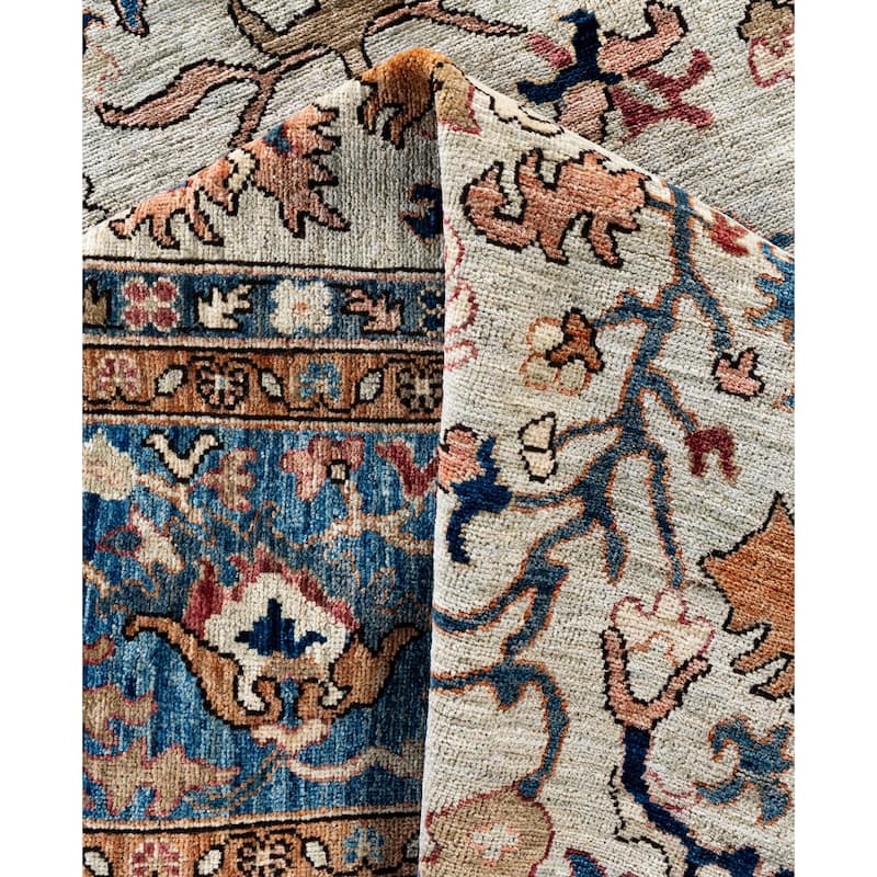 Serapi One-of-a-Kind Hand-Knotted Area Rug - Ivory - 8' 11" x 11' 11"