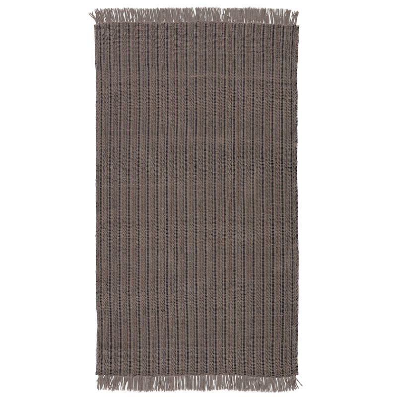 Torrance Handwoven Solid Area Rug - 8'X10' - Gray/Black - Rectangle