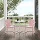 preview thumbnail 24 of 38, Crosley Tulip 3Pc Outdoor Bistro Set - 98 W x 29 D x 32.88 H