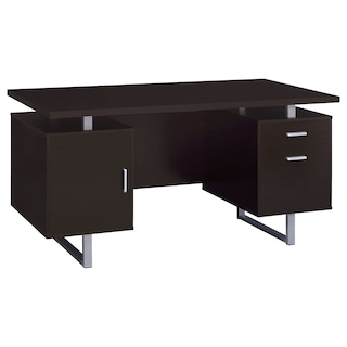 Lawtey Rectangular Storage Floating Top Office Desk