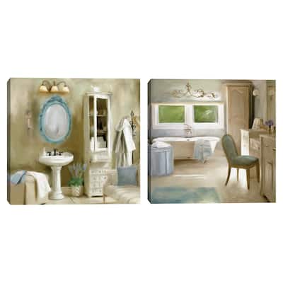 French Bath by Carol Robinson Canvas Art Prints