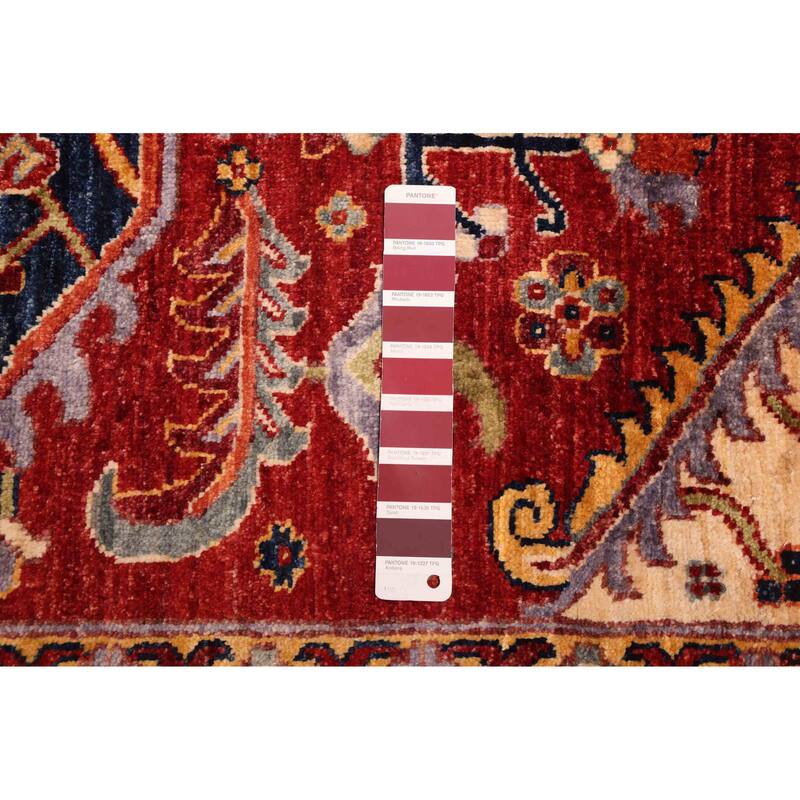 ECARPETGALLERY Hand-knotted Aryana Dark Red Wool Rug - 10'3 x 13'9