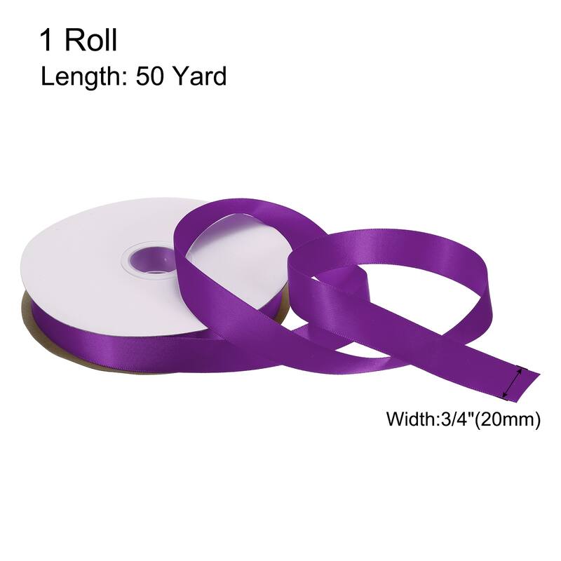 Satin Ribbon Grosgrain Valentine Solid Double Face Wedding Ribbon