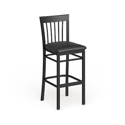 School House Back Metal Restaurant Barstool - 17.25"W x 19.5"D x 41.75"H