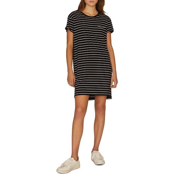 womens black tshirt dress