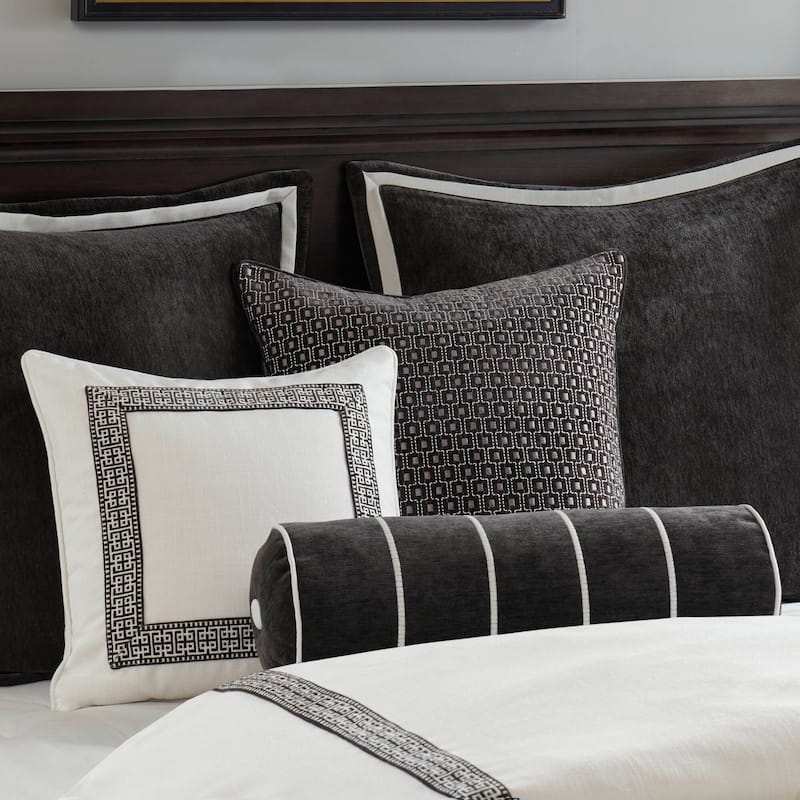 Madison Park Signature Jarvis Embroidery Oversized Duvet Style Comforter Set