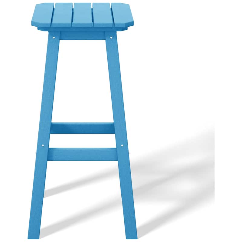 Polytrends Laguna Hdpe All Weather Outdoor Patio 29" Square Bar Stool