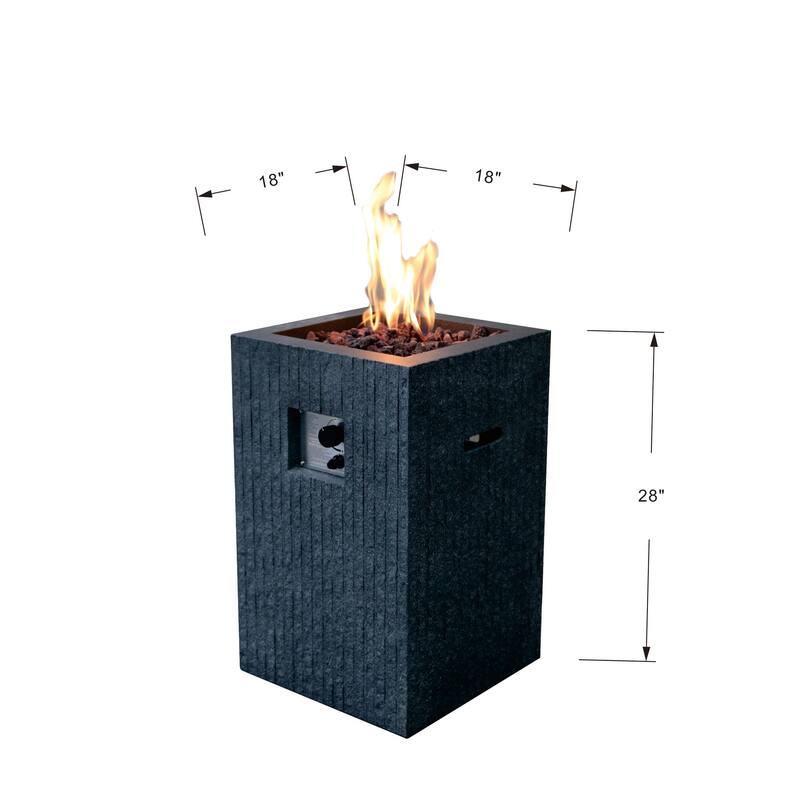 Modeno Arden Concrete Propane Fire Column