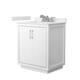 Option White / White Quartz Top / Brushed Nickel Hardware