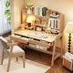 preview thumbnail 19 of 22, Kids Desk and Chair Set, Kid Study Desk, Computer Writing Desk - 36.6"x21.7"