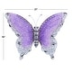preview thumbnail 27 of 32, Iron Metal Eclectic Butterfly Wall Decor in Blue, Purple, or Green (16" H X 21" W) - 16 x 21