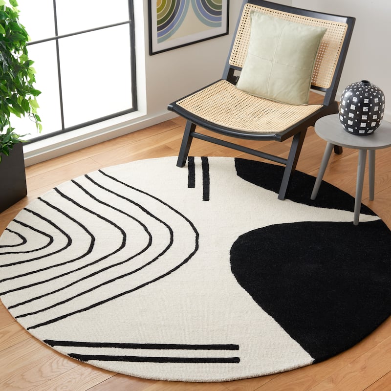 SAFAVIEH Handmade Rodeo Drive Vutka Mid-Century Modern Wool Rug
