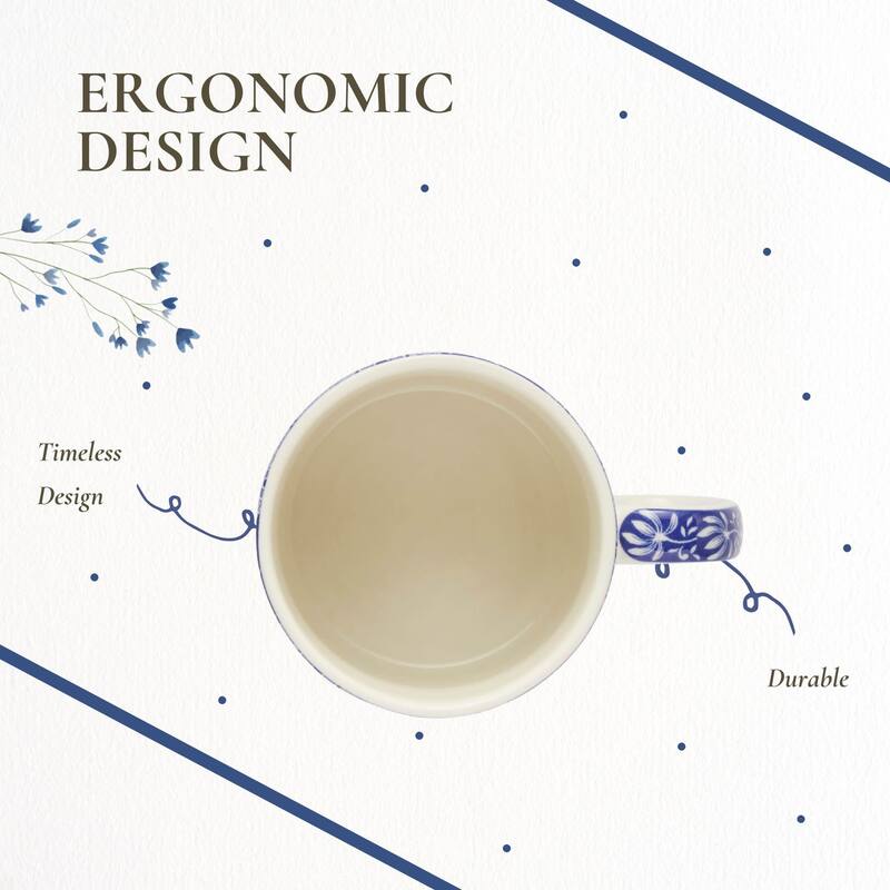 Spode Set of 4 Blue Italian Mugs