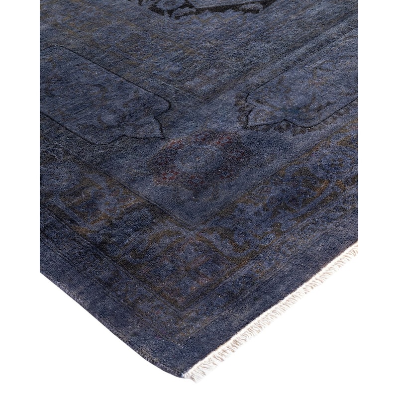Fine Vibrance One-of-a-Kind Hand-Knotted Area Rug - Gray, 8' 3" x 10' 3" - 8' 3" x 10' 3"