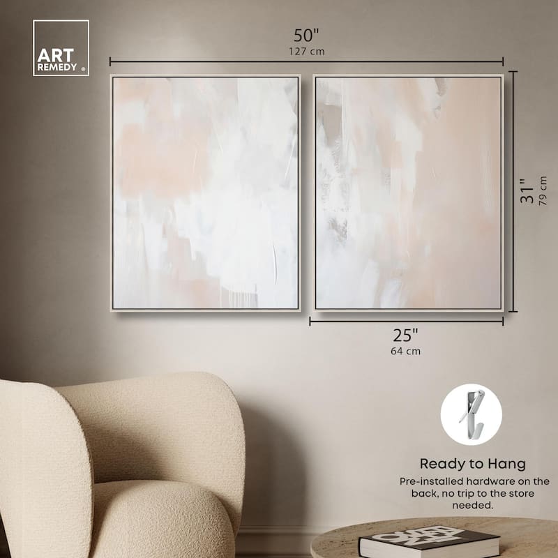 Opalescent Hues IV Canvas Set of 2 by Art Remedy