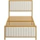 preview thumbnail 12 of 19, Javlergo Set of 2 Twin Bed Frame with Upholstered Tufted Headboard & Footboard, No Box Spring Needed