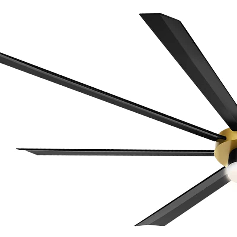 Moasis 8-Blade Large LED Ceiling Fan with Light and Remote Control