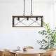 preview thumbnail 15 of 48, Acroma 3 - Light Linear Modern Farmhouse Rectangle Chandelier - N/A