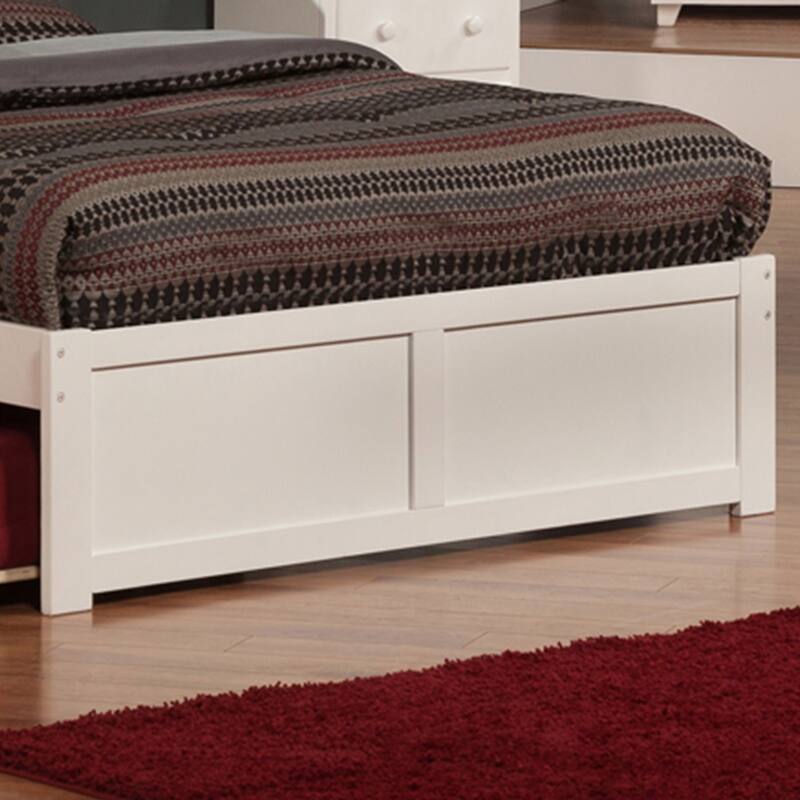 AFI Concord Full Platform Bed with Footboard & Full Trundle