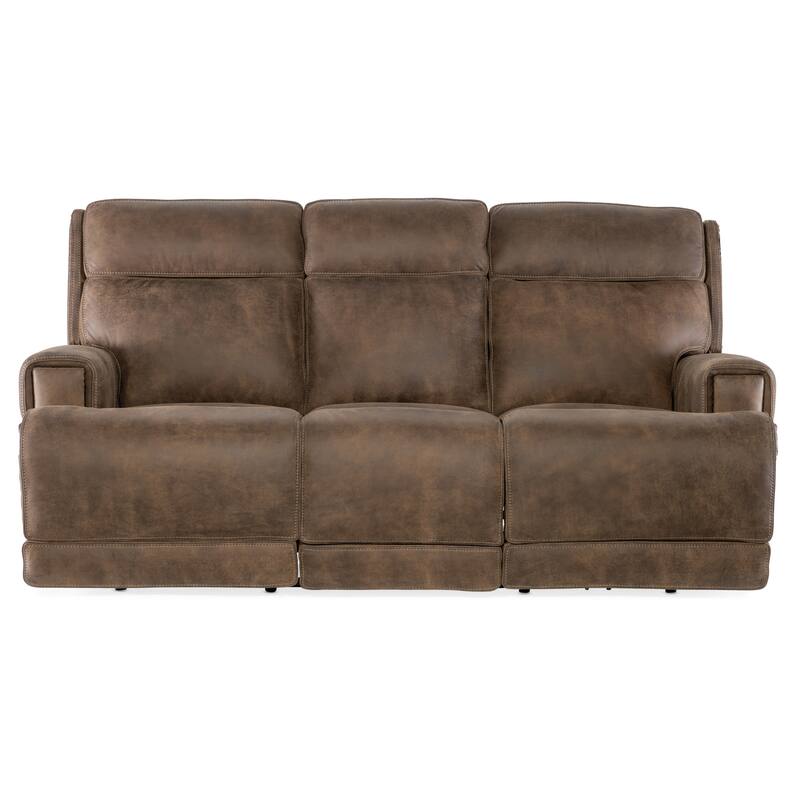Hooker Furniture SS762-PHZ3 Wheeler 83" Wide Leather Sofa with Powered