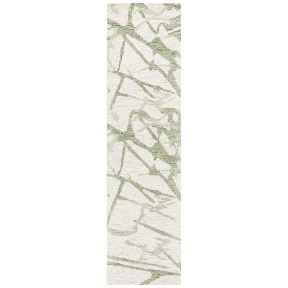 SAFAVIEH Handmade Ebony Jabina Modern & Contemporary Wool Rug