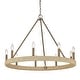 preview thumbnail 3 of 2, Yates 9 Light Chandelier - Burnished Chestnut