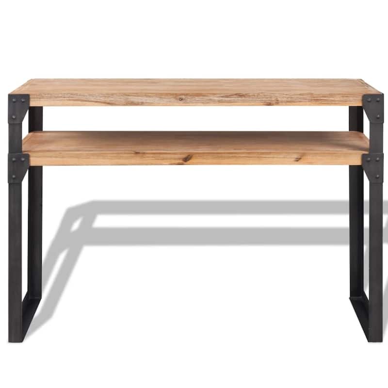 vidaXL Console Table Solid Acacia Wood 47.2"x15.7"x33.5"