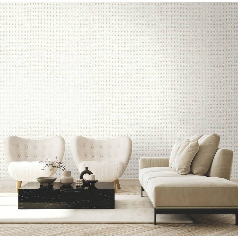 Warner Brielle Brass Polka Dot Wallpaper