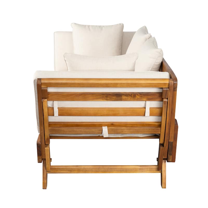 Ottavio Outdoor Daybed with Cushions by Christopher Knight Home