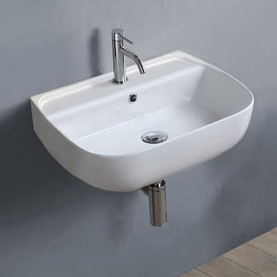 Nameeks CeraStyle 078500-U-One Hole Aqua 21-11/16" Rectangular Ceramic