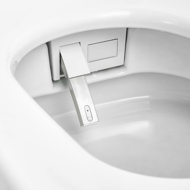 Giving Tree Smart Square One-Piece Floor Toilet with Remote Control and Automatic Cover - N/A