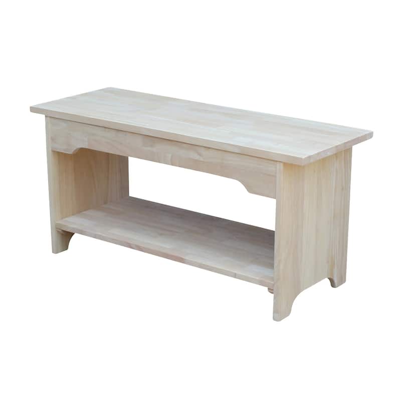 The Gray Barn Moonshine Unfinished Bench - Unfinished 36"W